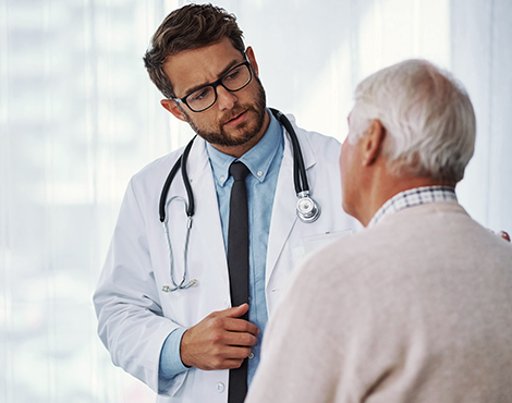 Doctor checking on Chronic Kidney Disease Patient